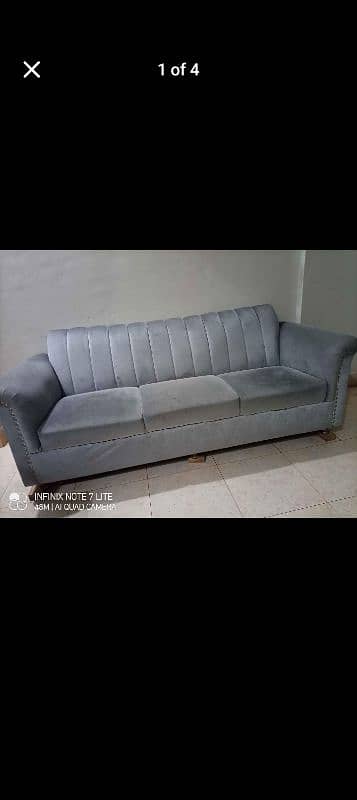 5 seater velvet sofa set 1