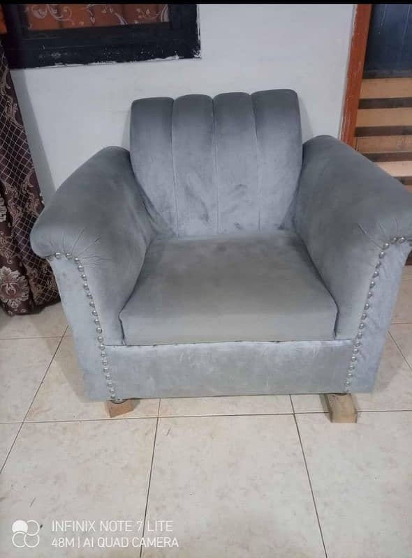 5 seater velvet sofa set 2