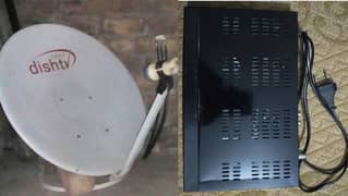 Dish with Receiver | Satellite Dish Antena | Complete Dish Setup