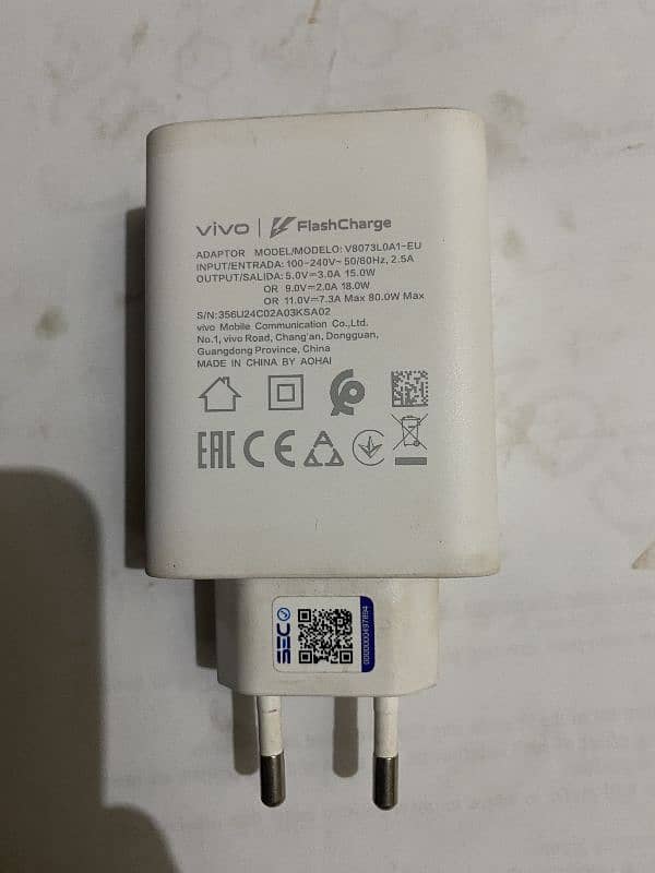 vivo y100 original charger 80watt 0