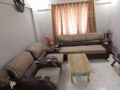 5 Seater Sofa set with sofa covers