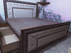 double size bed with drawers