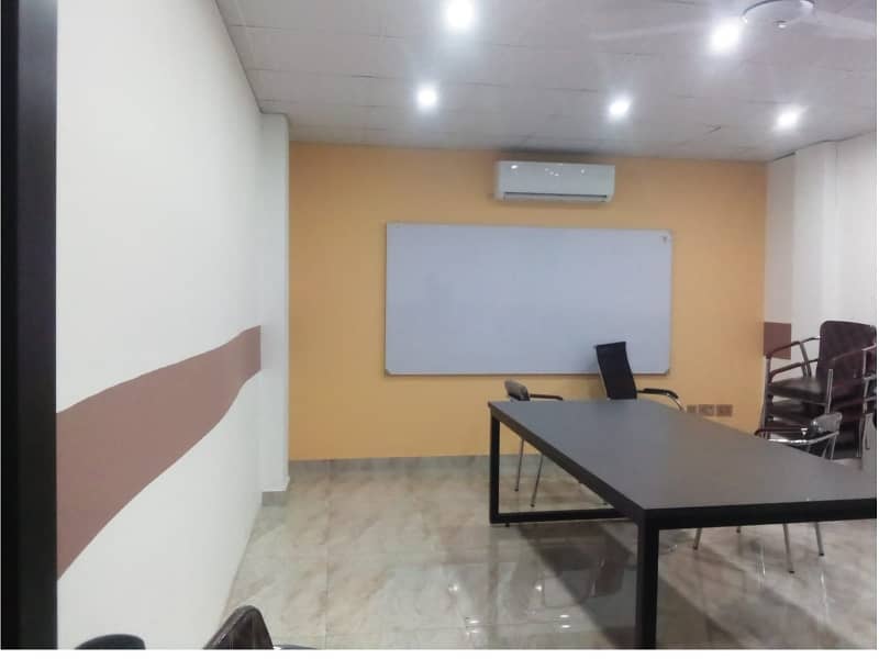 Area 1500 Sqft Sami Furnished Corporate Office Near kalma Chowk Gulberg Lahore For Rent 7