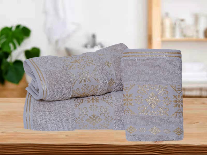 TOWEL 3 PCS SET GOLDEN FANCY 1