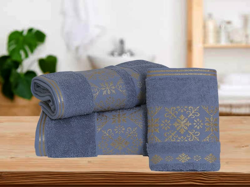 TOWEL 3 PCS SET GOLDEN FANCY 2