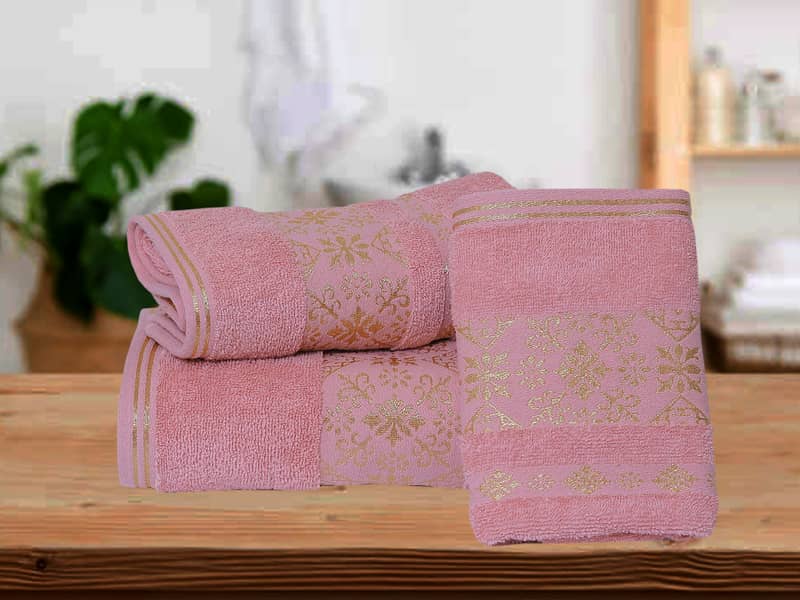 TOWEL 3 PCS SET GOLDEN FANCY 6