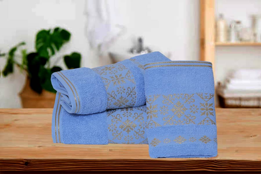 TOWEL 3 PCS SET GOLDEN FANCY 7