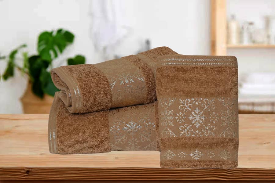 TOWEL 3 PCS SET GOLDEN FANCY 9