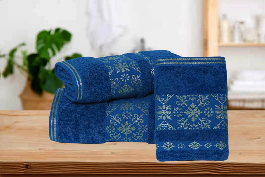 TOWEL 3 PCS SET GOLDEN FANCY 10