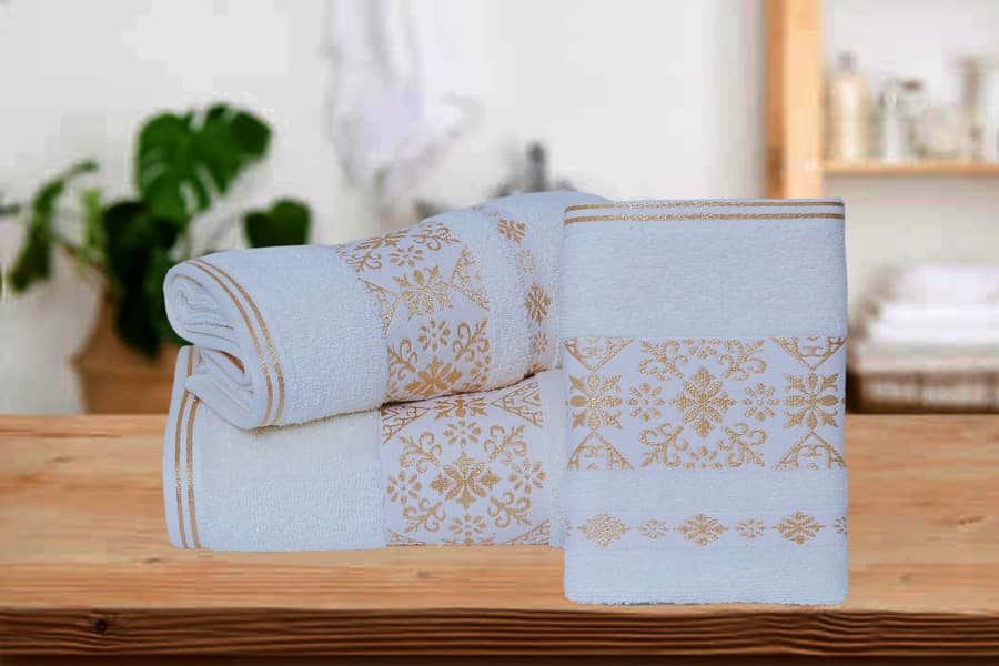 TOWEL 3 PCS SET GOLDEN FANCY 11