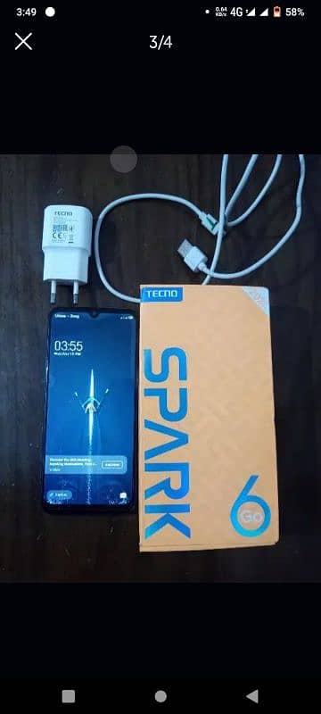 Tecno 4/64 Full box 03011-220559 Whatsapp or call 1