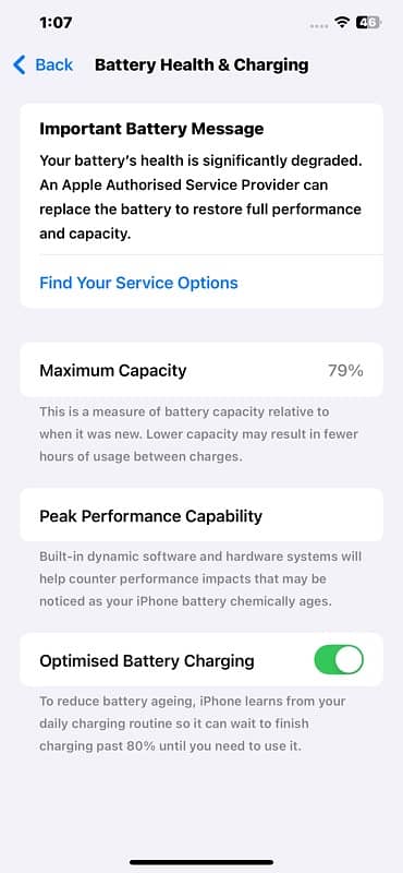 IPhone 11 Pro Max non pta 64 gb JV lush condition ha 79 battery health 6