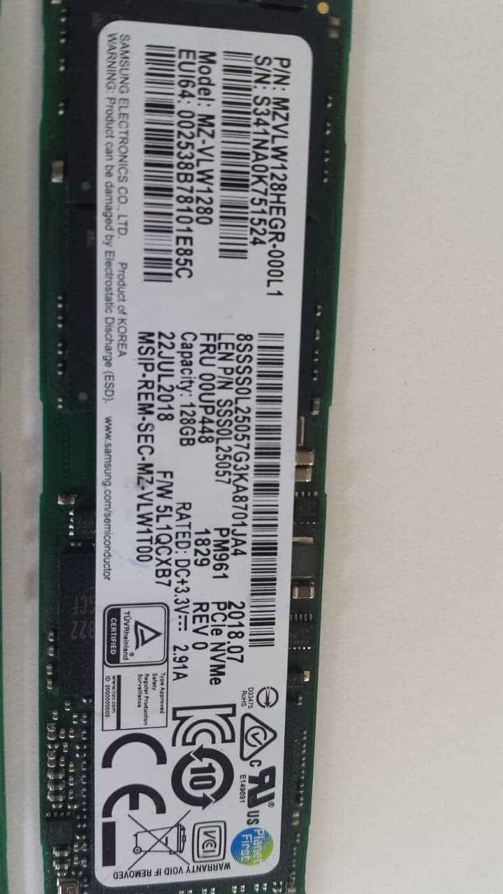 128gb 256gb 512gb 1tb nvme 1