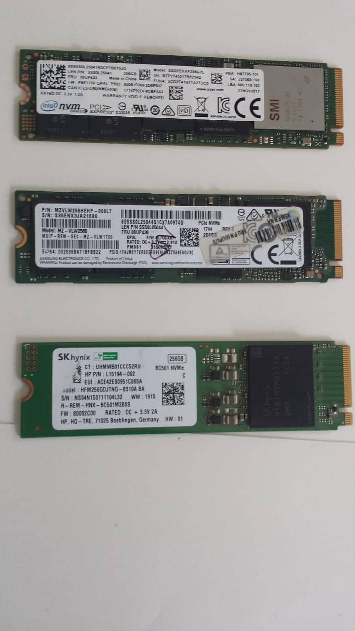 128gb 256gb 512gb 1tb nvme 4