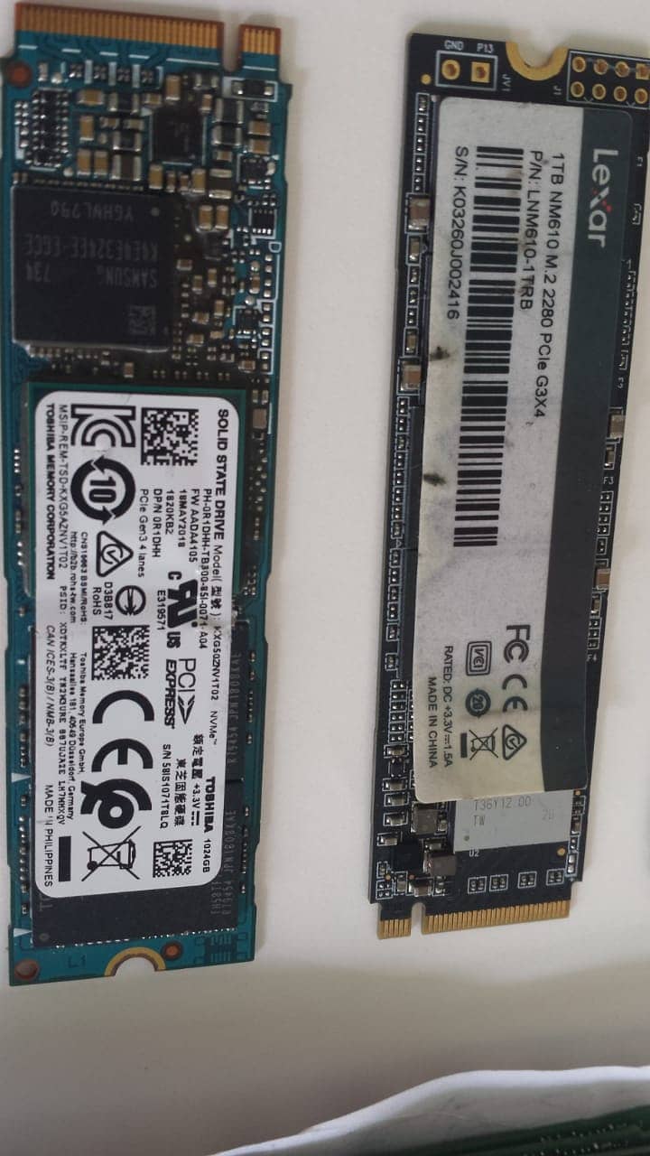 128gb 256gb 512gb 1tb nvme 5