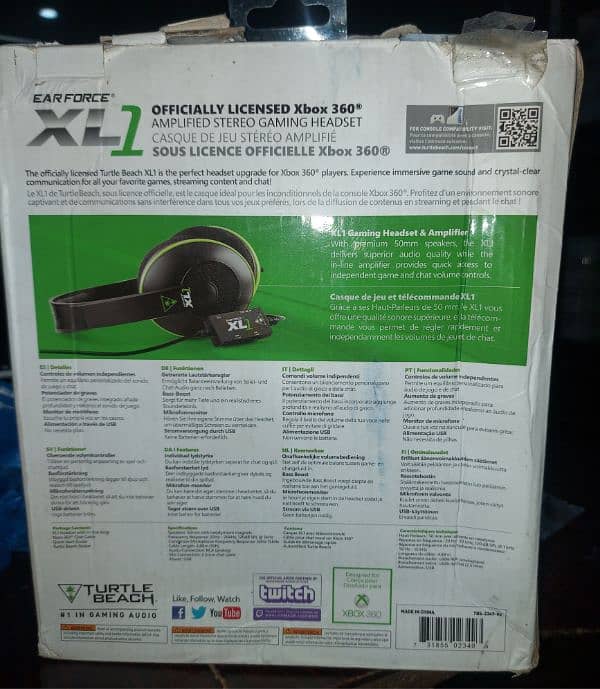 Ear Force XL 1 Gaming Headset Xbox 360 3