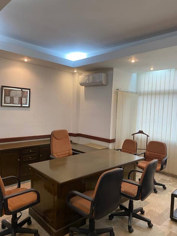 Sami furnished office for rent 1550sqft in shahar e Faisal. 0