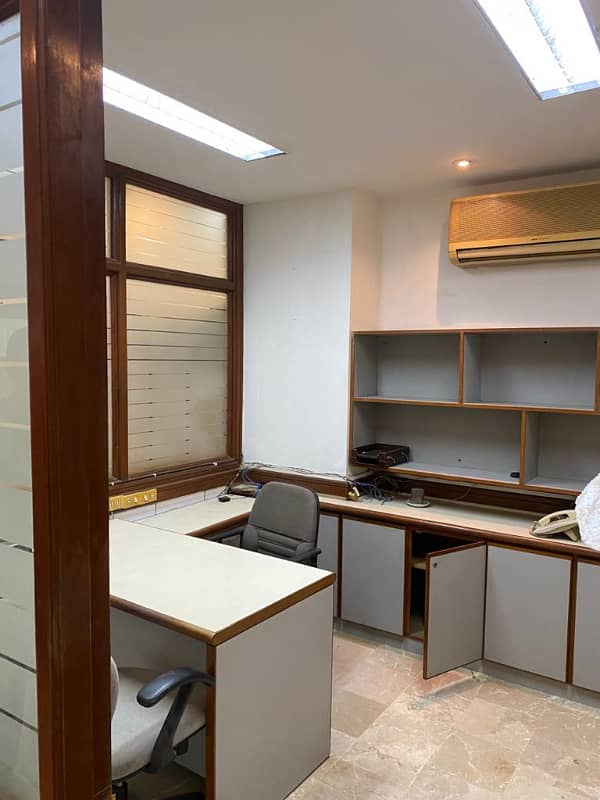 Sami furnished office for rent 1550sqft in shahar e Faisal. 3