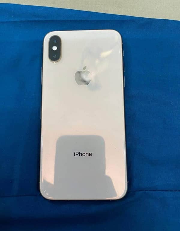 I phone xs gold color non pta 4 month sim time available 1