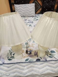 side table lamps/ lamp for gifting/ off white lamps for room