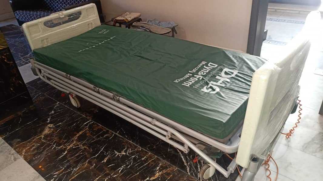 brand new UK made 5 function ICU bed with original mattress 1