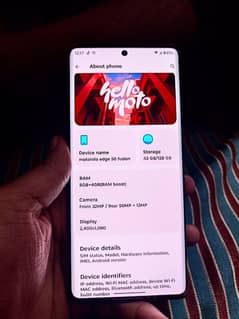 Motorola Edge 50 Fusion Dual Physical Sim Online approved