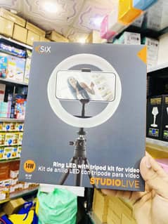 "14W Ring Light with Tripod Kit for Video - Brand New Condition"