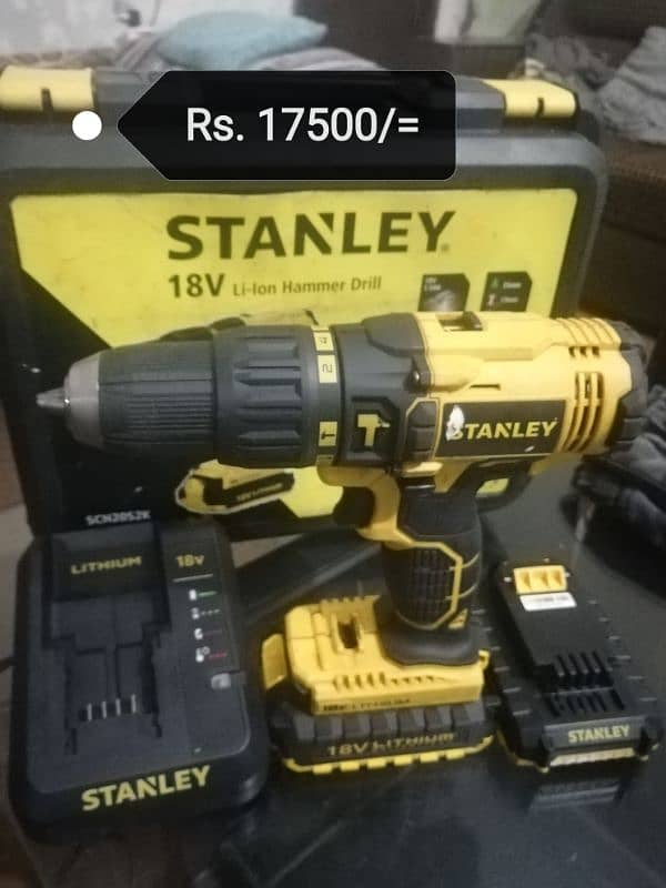 Drill Cordless Hammer 18v Stanley Original 0