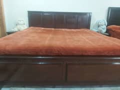 Pure Solid Wooden King Size Bed