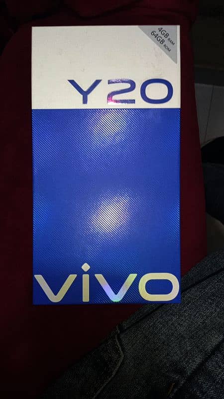 vivo y20 home used phone with box and charger. 1