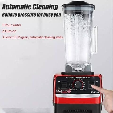 2-in-1 Electric Blender R. 2809 – Unbreakable 2.5L Jug & Grinder – 2400 1