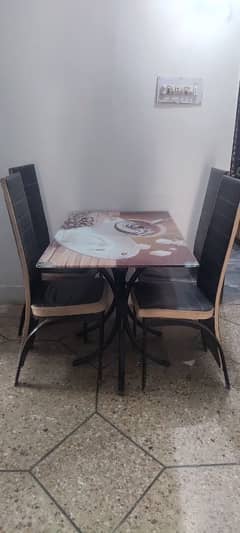 Dining Table and 4 chairs, best condition, urgent sell