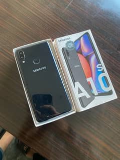 Samsung A10s with box and adapter