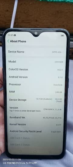 oppo a5s 3/32 what app 03109540900