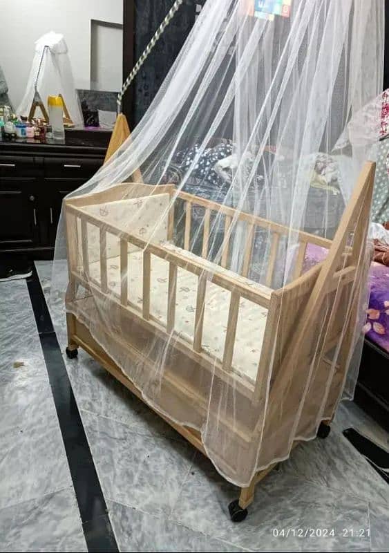 Wooden Baby Swing Cradle for Sale 1