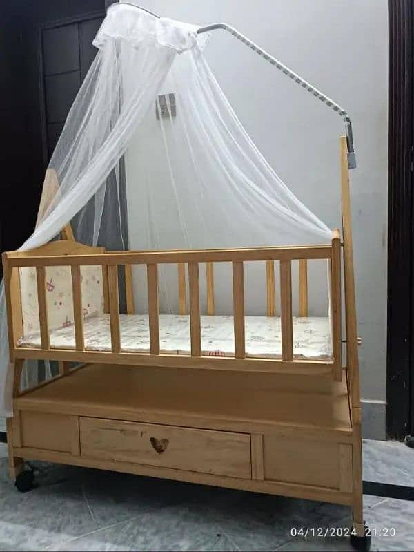 Wooden Baby Swing Cradle for Sale 2