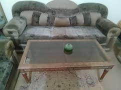 Sofa set and table set combined for sale