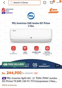 Pel inverter 2 ton Split Ac | Jumbo t3 model latest