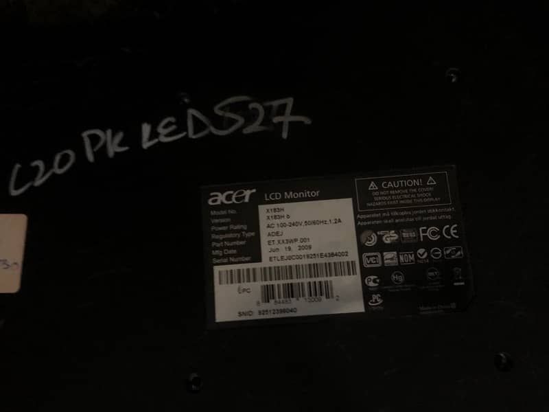 acer lcd 60hz 19 inch 3