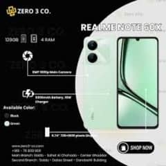 REALME note 60X 3+3/64gb box pack one year warranty official pta