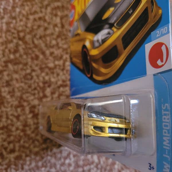 Honda Civic Si Gold Hotwheels (Rare) 3