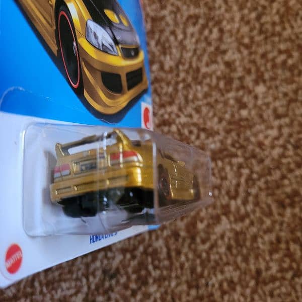 Honda Civic Si Gold Hotwheels (Rare) 5