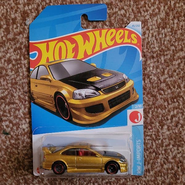 Honda Civic Si Gold Hotwheels (Rare) 8
