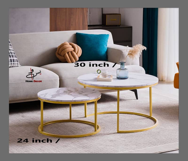 Center teble | Nesting Table| Marble table| Coffee table | Round tabl 1