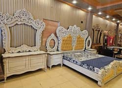 Bed Set/Poshish Bed /Double Bed/king Size Bed/Bed Dressing Side Table