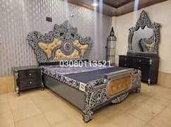 Bed Set/Poshish Bed /Double Bed/king Size Bed/Bed Dressing Side Table