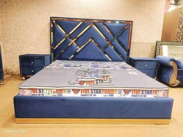 Bed/Double bed/single bed/king size bed/wooden bed/polish bed/Furnitu 9