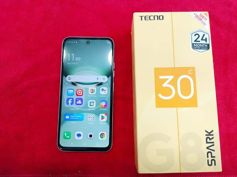 Tecno spark 30 C 6/128) 18 watt fast charger side fingerprint 1