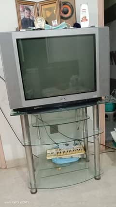 sony tv with tv trolley