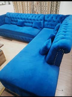 Blue sofa